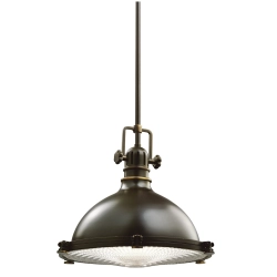 kinkiecik.pl Lampa wisząca Hatteras Bay – 1 źródło światła – Stary brąz KL-HATTERAS-BAY-M-OZ Elstead Lighting