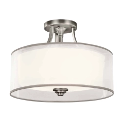 kinkiecik.pl Półplafon Lacey – 3 źródła światła – Antyczny pewter KL-LACEY-SF-AP Elstead Lighting