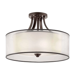 kinkiecik.pl Półplafon Lacey – 4 źródła światła – Ciepły ciemny brąz KL-LACEY-SFM-MB Elstead Lighting