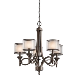 kinkiecik.pl Żyrandol Lacey – 5 źródeł światła – Ciepły ciemny brąz KL-LACEY5-MB Elstead Lighting