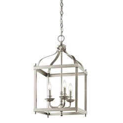 kinkiecik.pl Lampa wisząca Larkin – 3 źródła światła – Szczotkowany nikiel KL-LARKIN-P-M-NI Elstead Lighting