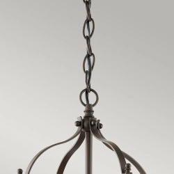 kinkiecik.pl Mała lampa wisząca Larkin – 2 źródła światła – Stary brąz KL-LARKIN-P-S-OZ Elstead Lighting