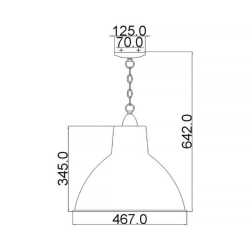 kinkiecik.pl Lampa wisząca Missoula – 1 źródło światła KL-MISSOULA-P-M Elstead Lighting
