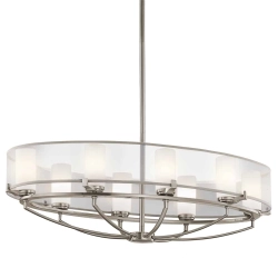 kinkiecik.pl Owalna lampa wisząca Saldana – 8 źródeł światła KL-SALDANA8 Elstead Lightnig
