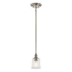 Mała lampa wisząca Waverly – 1 źródło światła – Klasyczny pewter KL-WAVERLY-MP-CLP Elstead Lighting