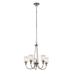Żyrandol Waverly – 5 źródeł światła – Naturalny mosiądz KL-WAVERLY5-NBR Elstead Lighting