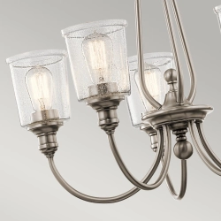Żyrandol Waverly – 5 źródeł światła – Naturalny mosiądz KL-WAVERLY5-NBR Elstead Lighting