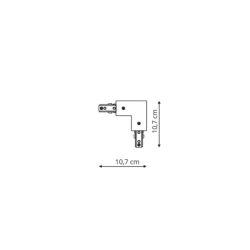 kinkiecik.pl Łącznik L czarny do szynoprzewodów 1F LP-552-S-BK Light Prestige