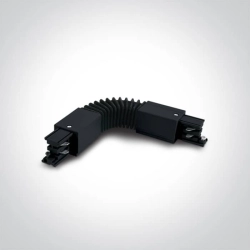 kinkiecik.pl Łącznik wyginany 16A Black Flexible corner 41024A/B ONE LIGHT