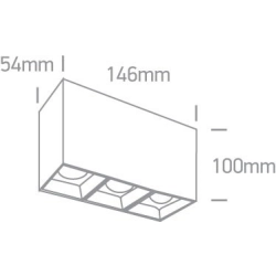kinkiecik.pl Plafon Surface Shop Square Boxes 12307B/W/W ONE LIGHT