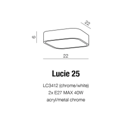 Plafon Lucie 25 (black) AZ4146 AZZARDO
