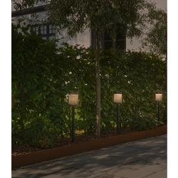 Lampa ogrodowa Coupar Solar IP44 czarna, czujnik ruchu 2518228003 Nordlux