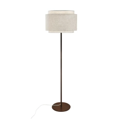 Lampa podłogowa Takai - DFTP, lniany abażur 2520054018 Nordlux