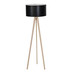 Lampa podłogowa TRIPOD WOOD AZ3013+AZ2968 black AZZARDO