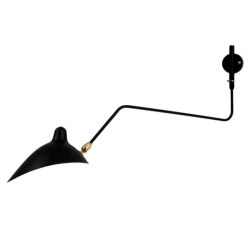 kinkiecik.pl Lampa ścienna CRANE-1W czarna 99 cm W8701 Step into design