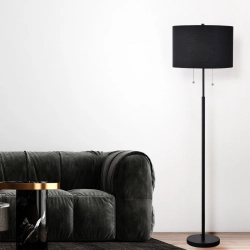 Lampa stojąca Fogo 2xE27 czarna LP-0304/2F BK LIGHT PRESTIGE