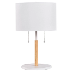 Lampa stołowa Fogo 2xE27 biała LP-0304/2T WH LIGHT PRESTIGE