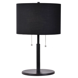 Lampa stołowa Fogo 2xE27 czarna LP-0304/2T BK LIGHT PRESTIGE