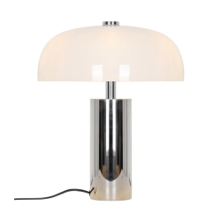Lampa stołowa Gabrielle – lampa z opalowym kloszem i chromowaną podstawą 2612435033 Nordlux