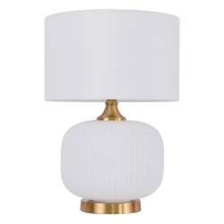 Lampa stołowa Tamiza 48 cm biała 1xE27 LP-1515/1T small white Light Prestige