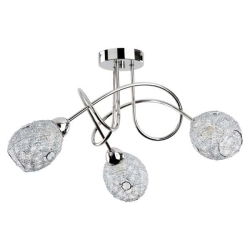 Lampa sufitowa druciana VERA III chrom śr. 54cm 17843 ALFA - zdjęcie produktu