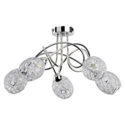 Lampa sufitowa druciana VERA V chrom śr. 54cm 17845 ALFA - zdjęcie produktu