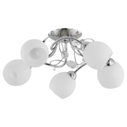 Lampa sufitowa LIVIA chrom/biały śr. 50cm 21525 ALFA - zdjęcie produktu