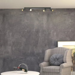 Lampa sufitowa Perugia 4xGU10 + 1xLED czarna LP-0703/4C BK LIGHT PRESTIGE