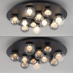 LAMPA SUFITOWA PURE POPUP z pilotem SZARY 6588-15 Paul Neuhaus by Zuma
