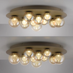 LAMPA SUFITOWA PURE POPUP z pilotem BRĄZOWY 6588-97 Paul Neuhaus by Zuma
