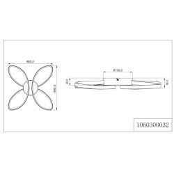 Lampa sufitowa ROSENTRA C241060002 ZUMA LINE