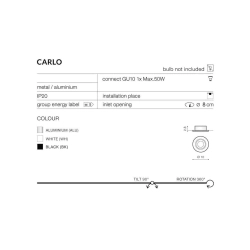 Oprawa podstropowa Carlo AZ4141 AZZARDO