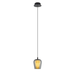 Lampa Wisząca Keso 1xLED czarna PL0141-1 yaskr