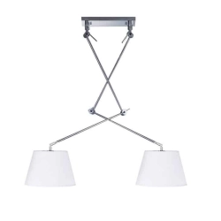 Lampa wisząca ADAM 2S PENDANT white AZ1842+AZ2599 śr.20cm AZZARDO