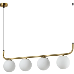 Lampa wisząca Alisa 4xE14 złota/biała LP-005/4L GD LIGHT PRESTIGE