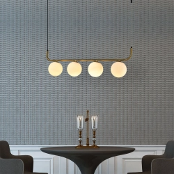 Lampa wisząca Alisa 4xE14 złota/biała LP-005/4L GD LIGHT PRESTIGE