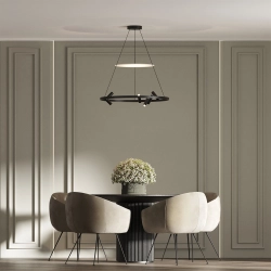 Lampa wisząca Almeria 6xLED czarna LP-907/1P BK LIGHT PRESTIGE - zdjęcie produktu