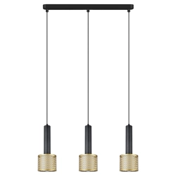 Lampa wisząca Amo czarno-złota 3xE27 LP-0702/3L GD Light Prestige