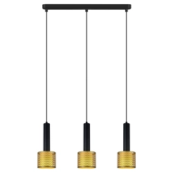 Lampa wisząca Amo czarno-złota 3xE27 LP-0702/3L GD Light Prestige