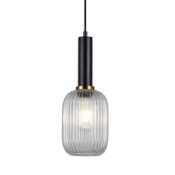 Lampa wisząca Antiola PND-5588-1M-BK+CL ITALUX - zdjęcie produktu