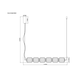 Lampa wisząca AKARI DU31292/50W ZUMA LINE