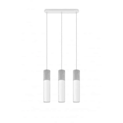 kinkiecik.pl Lampa wisząca BORGIO 3 biały SL.0649 SOLLUX LIGHTING