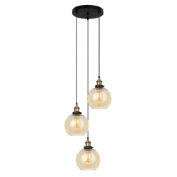 Lampa wisząca Cardena MDM-4330/3 GD+AMB Italux - zdjęcie produktu