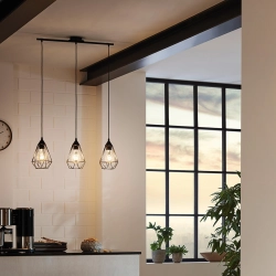 Lampa wisząca czarna Tarbes 94189 EGLO