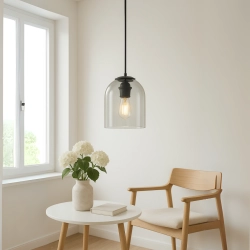 Lampa wisząca Elaris transparentna 1xE27 LP-8103/1P TR Light Prestige