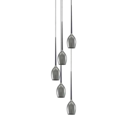 Lampa wisząca Izza 5 smoky AZ2939 AZZARDO