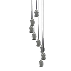 Lampa wisząca Izza 8 smoky AZ2940 AZZARDO
