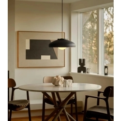 Lampa wisząca Latif Design For The People - czarna, mleczny klosz 2520123003 Nordlux