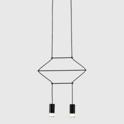kinkiecik.pl Lampa wisząca LINEA-2 czarna 35 cm ST-5961-2 Step into design