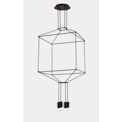 kinkiecik.pl Lampa wisząca LINEA-4 czarna 45 cm ST-5961-4 Step into design